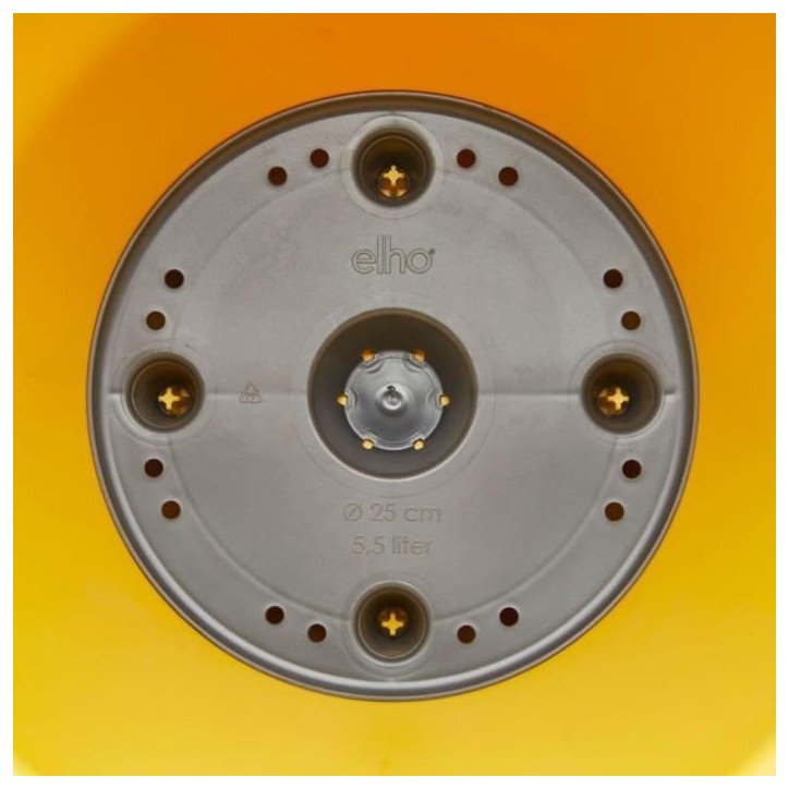 ELHO Pot de fleurs Loft Urban rond Haut - Ø 34 x H 45 cm - Extérieur - 100% recyclé - Jaune ELHO Pot de fleurs Loft Urban rond Haut - Ø 34 x H 45 cm - Extérieur - 100% recyclé - Jaune