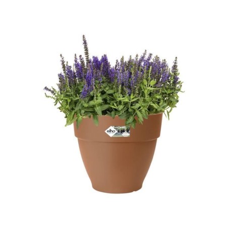 Elho Pot de fleurs rond Vibia Campana - Ø 55 x H 47 cm - Extérieur - 100% recyclé - Marron