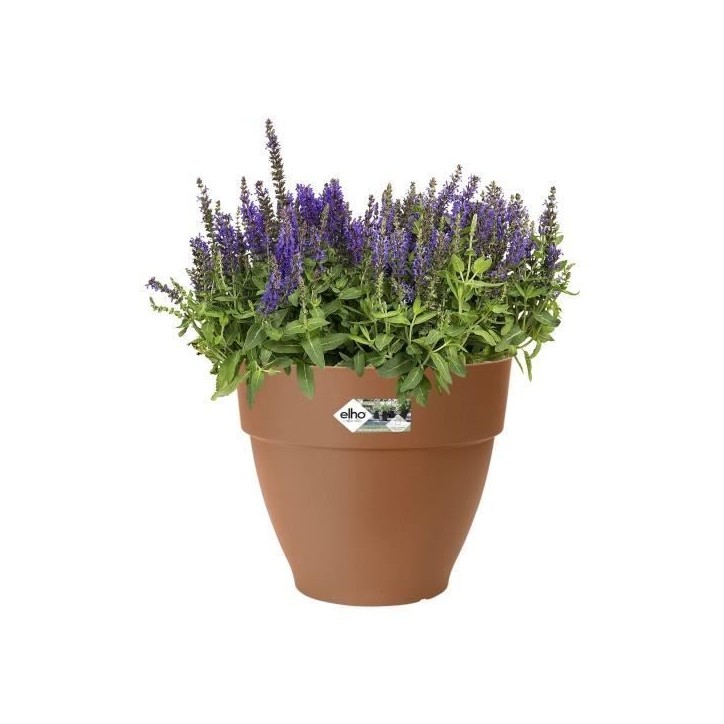 Elho Pot de fleurs rond Vibia Campana - Ø 55 x H 47 cm - Extérieur - 100% recyclé - Marron Elho Pot de fleurs rond Vibia Campana - Ø 55 x H 47 cm - Extérieur - 100% recyclé - Marron