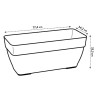 Elho Bac a fleurs Terrasse Vibia Campana - L 77 x W 35 x H 33 cm - Ext