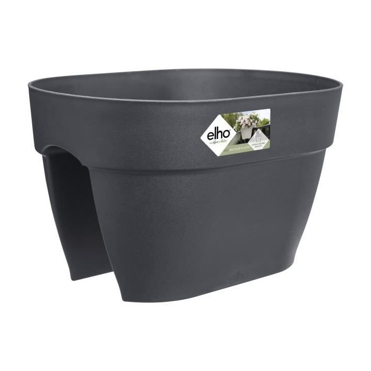 ELHO Balconniere Vibia Campana Flower Bridge 40 - 26x39x22cm - Balcon extérieur - Anthracite ELHO Balconniere Vibia Campana Flower Bridge 40 - 26x39x22cm - Balcon extérieur - Anthracite