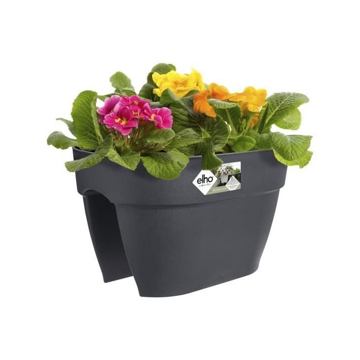 ELHO Balconniere Vibia Campana Flower Bridge 40 - 26x39x22cm - Balcon extérieur - Anthracite ELHO Balconniere Vibia Campana Flower Bridge 40 - 26x39x22cm - Balcon extérieur - Anthracite