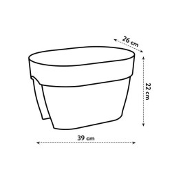 ELHO Balconniere Vibia Campana Flower Bridge 40 - 26x39x22cm - Balcon