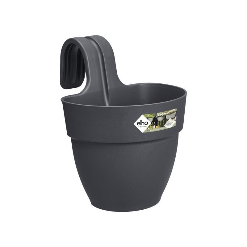 ELHO Pot de fleurs balcon Vibia Campana Easy Hanger Small - Anthracite ELHO Pot de fleurs balcon Vibia Campana Easy Hanger Small - Anthracite