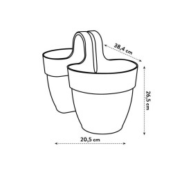 ELHO Pot de fleurs/Balconniere Vibia Campana Flower Twin - Balcon ext