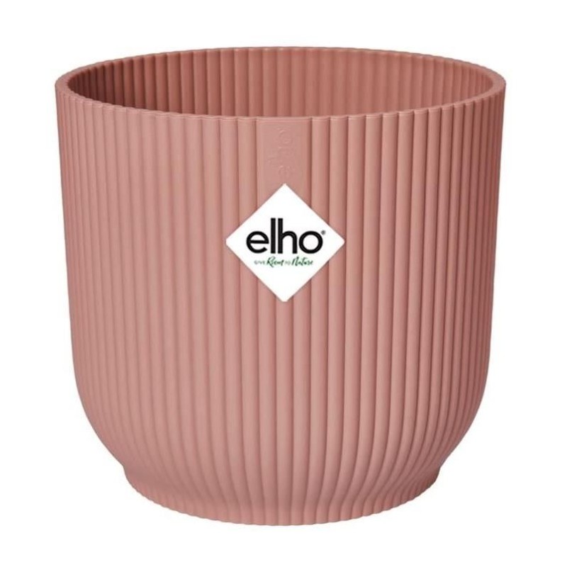 ELHO Pot de fleurs Rond VIBES - Ø29,5 x H27,2 cm - Plastique - Bleu F ELHO Pot de fleurs Rond VIBES - Ø29,5 x H27,2 cm - Plastique - Bleu F