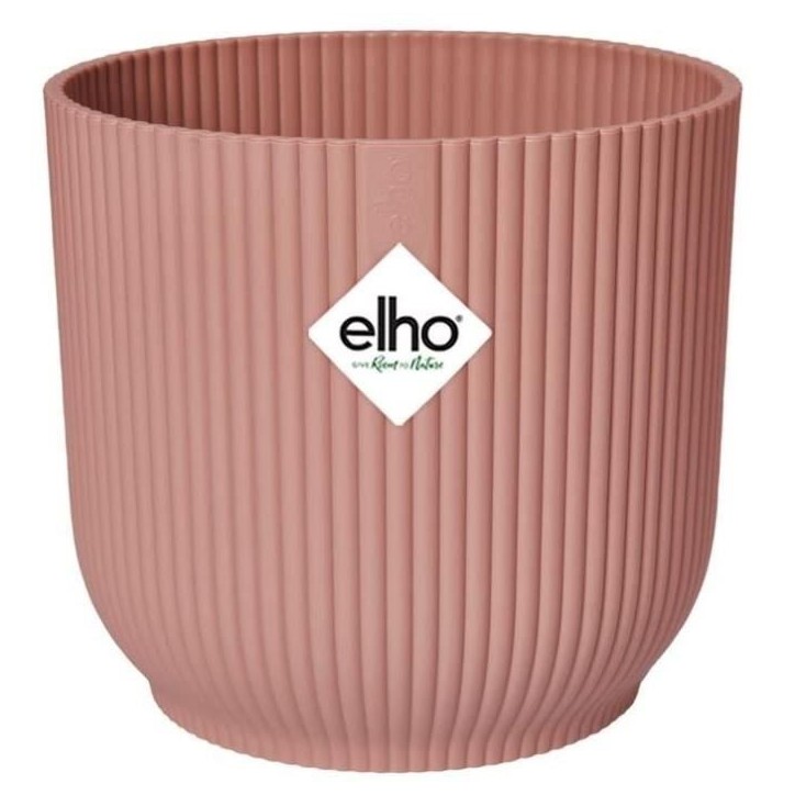 ELHO Pot de fleurs Rond VIBES - Ø29,5 x H27,2 cm - Plastique - Bleu Foncé ELHO Pot de fleurs Rond VIBES - Ø29,5 x H27,2 cm - Plastique - Bleu Foncé