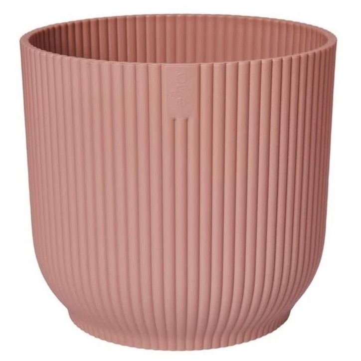 ELHO Pot de fleurs Rond VIBES - Ø29,5 x H27,2 cm - Plastique - Bleu Foncé ELHO Pot de fleurs Rond VIBES - Ø29,5 x H27,2 cm - Plastique - Bleu Foncé