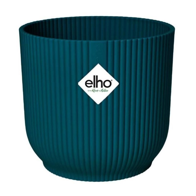 ELHO Pot de fleurs Rond Vibes Fold - Plastique - Ø29,5 X h 27,2 cm -