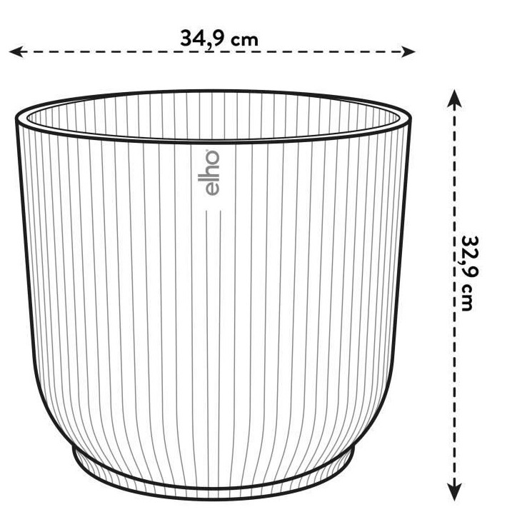 ELHO Pot de fleurs rond avec roues Vibes Fold - Ø 35 x H 32 cm - Intérieur - 100% recyclé - Rose ELHO Pot de fleurs rond avec roues Vibes Fold - Ø 35 x H 32 cm - Intérieur - 100% recyclé - Rose