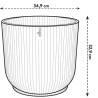 ELHO Pot de fleurs rond avec roues Vibes Fold - Ø 35 x H 32 cm - Int