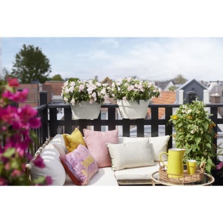 ELHO Balconniere Vibia Campana Flower Bridge 40 - 26x39x22cm - Balcon extérieur - Blanc soie