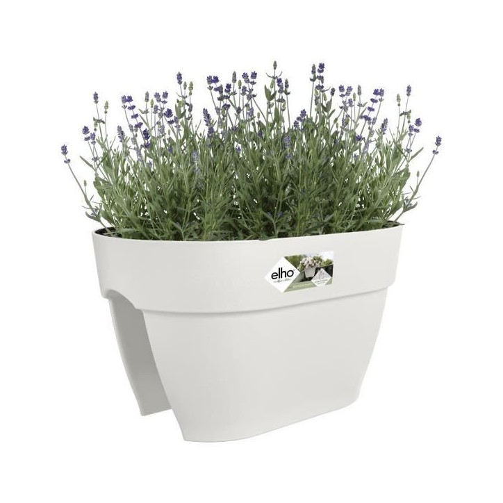 ELHO Balconniere Vibia Campana Flower Bridge 40 - 26x39x22cm - Balcon extérieur - Blanc soie ELHO Balconniere Vibia Campana Flower Bridge 40 - 26x39x22cm - Balcon extérieur - Blanc soie