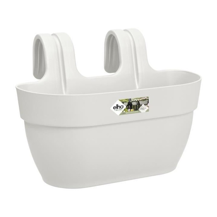 ELHO Balconniere Vibia Campana Easy Hanger Medium - Blanc Soie - Balcon extérieur - L 24.1 x W 36 x H 26.5 cm ELHO Balconniere Vibia Campana Easy Hanger Medium - Blanc Soie - Balcon extérieur - L 24.1 x W 36 x H 26.5 cm