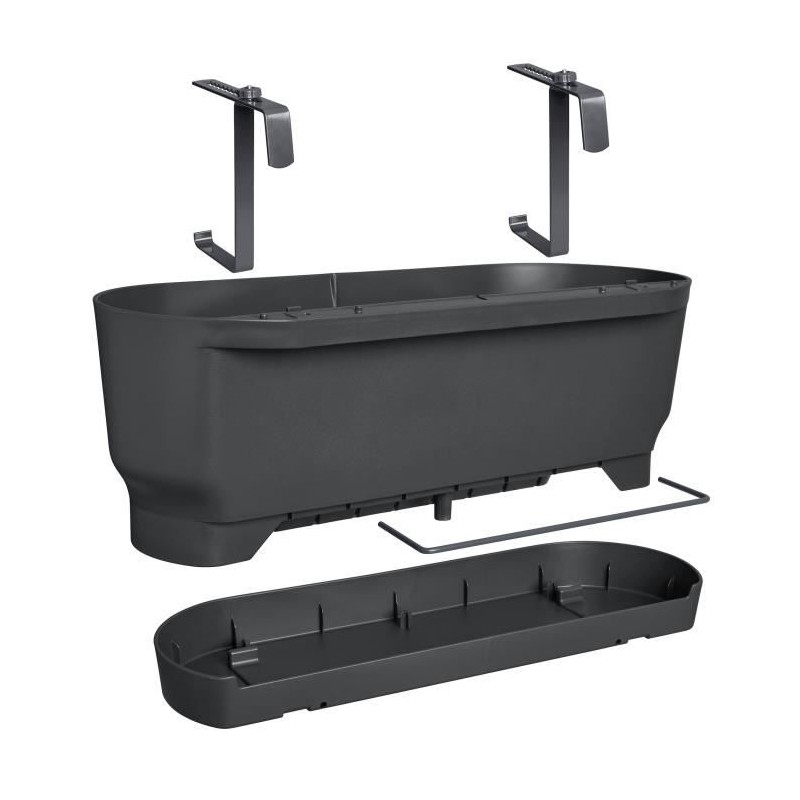 ELHO Balconniere Greenville Easy Balcony 52 - Living Noir - Balcon - L ELHO Balconniere Greenville Easy Balcony 52 - Living Noir - Balcon - L
