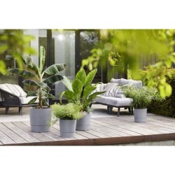 ELHO Pot de fleur rond GREENSENSE AQUA CARE - 15 L - 29,5 x 29,,5 x H