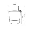 ELHO Pot de fleur Rond Greensense Aqua Care - Ø 29,,5 x H 29,1 cm - 1
