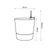 ELHO Pot de fleur Greensense Aqua Care rond - Ø 43 x H 43 cm - Intér