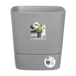 ELHO Pot de fleurs Greensense Aqua Care Carré 38 - Ciment Clair - Int