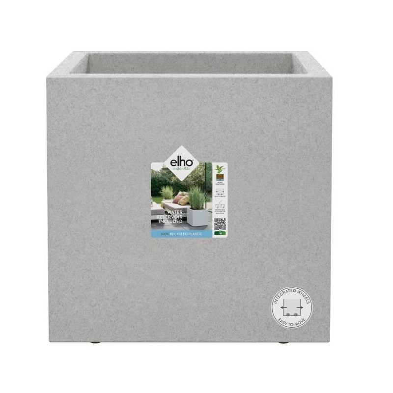 ELHO Bac a fleurs Vivo Next Square 40 - Ø 39 x H 38 cm - Intérieur,E ELHO Bac a fleurs Vivo Next Square 40 - Ø 39 x H 38 cm - Intérieur,E