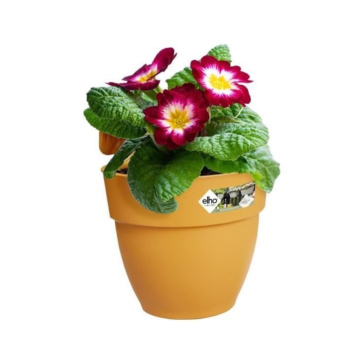 ELHO Pot de fleurs balcon Vibia Campana Easy Hanger Small - 24,1 x 20,5 x H26,5 cm - Jaune - Rond - 2,8 L ELHO Pot de fleurs balcon Vibia Campana Easy Hanger Small - 24,1 x 20,5 x H26,5 cm - Jaune - Rond - 2,8 L