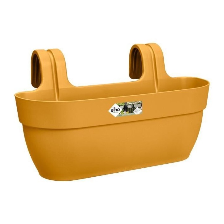 ELHO Balconniere Vibia Campana Easy Hanger Large - 7,5 L - 46 x 24 x 26,5 cm - Jaune miel ELHO Balconniere Vibia Campana Easy Hanger Large - 7,5 L - 46 x 24 x 26,5 cm - Jaune miel