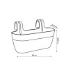 ELHO Balconniere Vibia Campana Easy Hanger Large - 7,5 L - 46 x 24 x 2