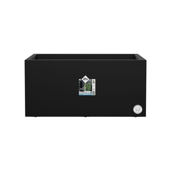 ELHO Bac a fleurs Vivo Next Long 80 - L 78 x W 39 x H 38 cm - Intérieur,Extérieur - 100% recyclé - Noir ELHO Bac a fleurs Vivo Next Long 80 - L 78 x W 39 x H 38 cm - Intérieur,Extérieur - 100% recyclé - Noir