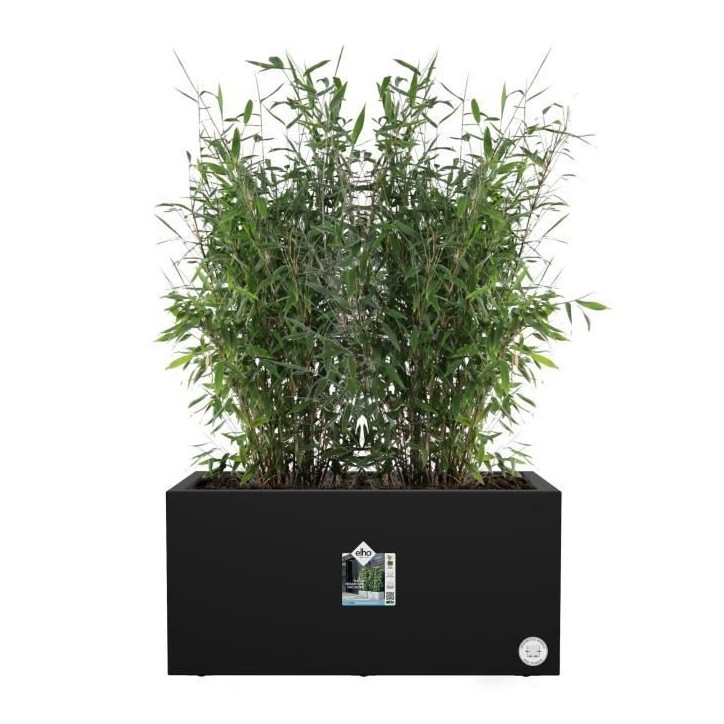 ELHO Bac a fleurs Vivo Next Long 80 - L 78 x W 39 x H 38 cm - Intérieur,Extérieur - 100% recyclé - Noir ELHO Bac a fleurs Vivo Next Long 80 - L 78 x W 39 x H 38 cm - Intérieur,Extérieur - 100% recyclé - Noir