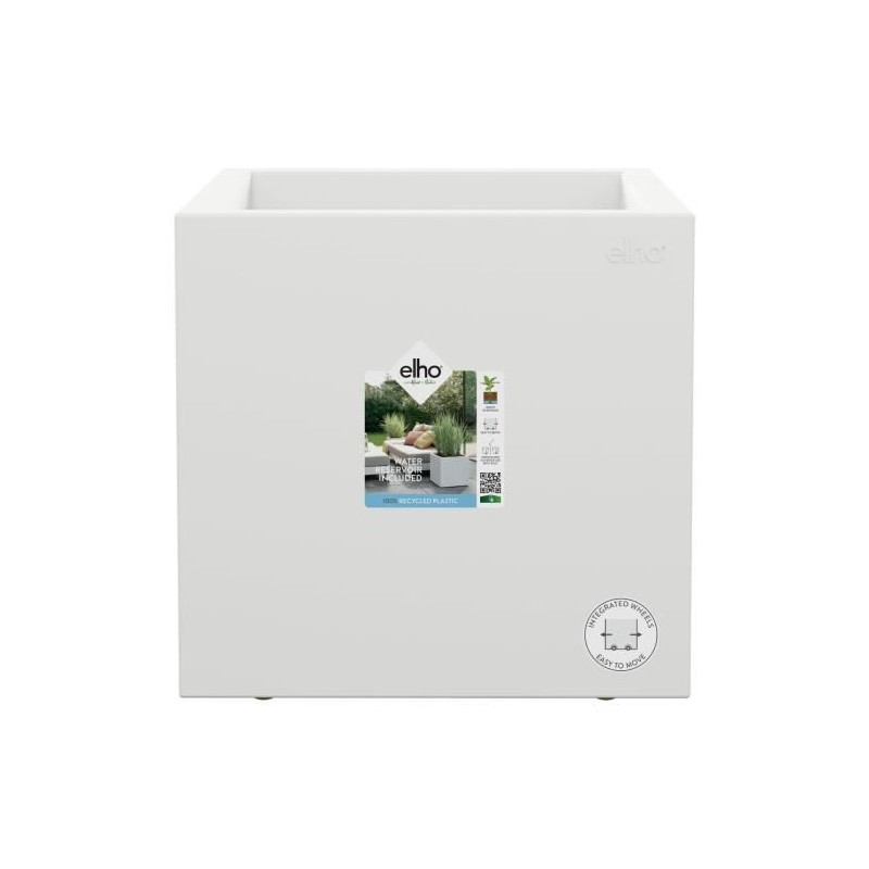 ELHO Bac a fleurs Vivo Next Square 30 - Ø 30 x H 29 cm - Intérieur,E ELHO Bac a fleurs Vivo Next Square 30 - Ø 30 x H 29 cm - Intérieur,E