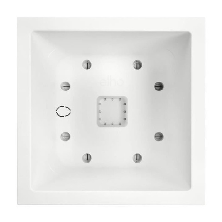 ELHO Bac a fleurs Vivo Next Square 30 - Ø 30 x H 29 cm - Intérieur,Extérieur - 100% recyclé - Blanc ELHO Bac a fleurs Vivo Next Square 30 - Ø 30 x H 29 cm - Intérieur,Extérieur - 100% recyclé - Blanc