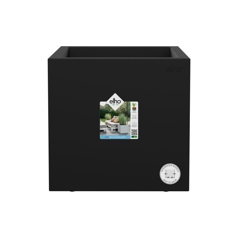 ELHO Bac a fleurs Vivo Next Square 30 - Ø 30 x H 29 cm - Intérieur,E ELHO Bac a fleurs Vivo Next Square 30 - Ø 30 x H 29 cm - Intérieur,E