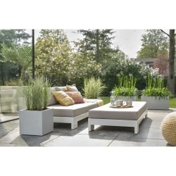 ELHO Bac a fleurs Vivo Next Square 30 - Ø 30 x H 29 cm - Intérieur,E