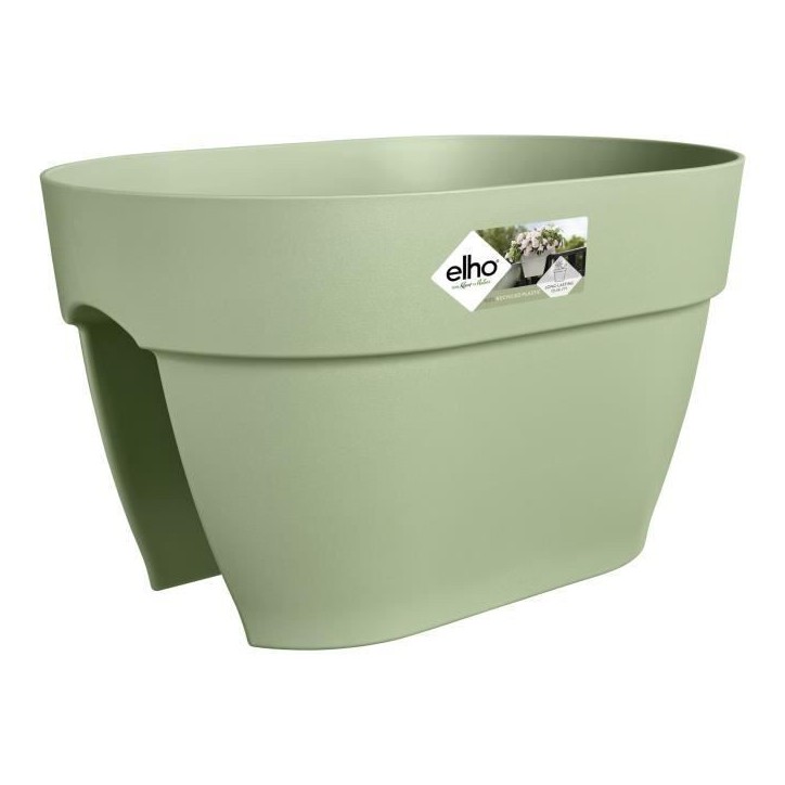 ELHO Pot de fleurs/Balconniere Vibia Campana Flower Bridge - Balcon extérieur - L 26 x W 39 x H 22 cm - Vert Pistache ELHO Pot de fleurs/Balconniere Vibia Campana Flower Bridge - Balcon extérieur - L 26 x W 39 x H 22 cm - Vert Pistache