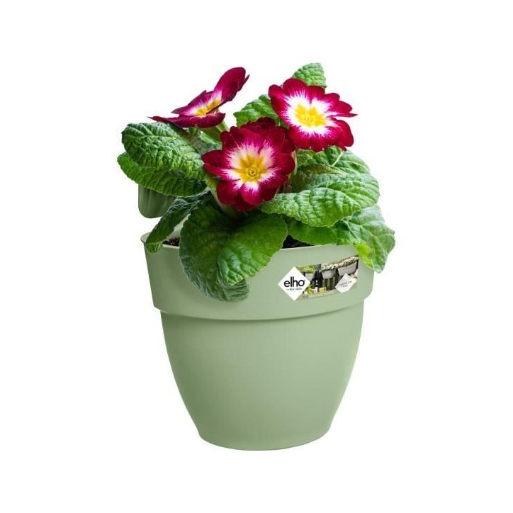 ELHO Pot de fleurs balcon Vibia Campana Easy Hanger Small - 24,1 x 20,5 x H26,5 cm - Vert Pistache - Balcon extérieur ELHO Pot de fleurs balcon Vibia Campana Easy Hanger Small - 24,1 x 20,5 x H26,5 cm - Vert Pistache - Balcon extérieur