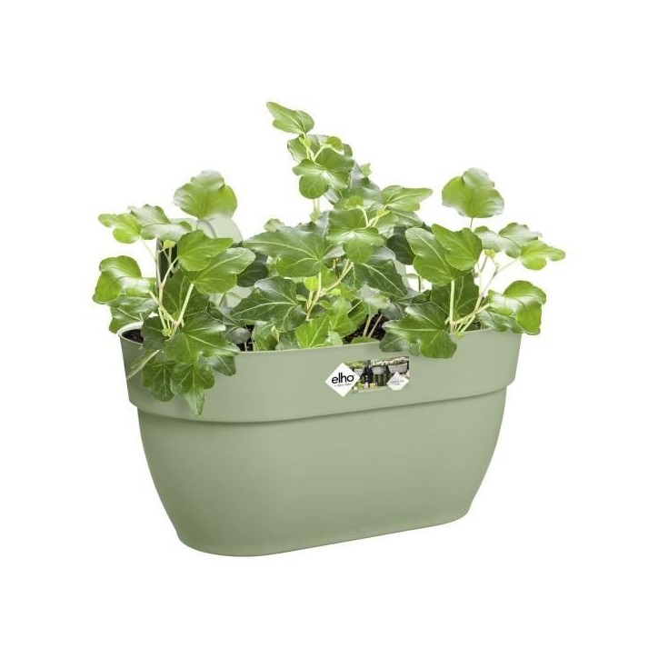 ELHO Balconniere Vibia Campana Easy Hanger Medium - L 24.1 x W 36 x H 26.5 cm - Vert Pistache - Avec réserve d'eau ELHO Balconniere Vibia Campana Easy Hanger Medium - L 24.1 x W 36 x H 26.5 cm - Vert Pistache - Avec réserve d'eau