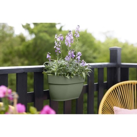 ELHO Balconniere Vibia Campana Easy Hanger Medium - L 24.1 x W 36 x H 26.5 cm - Vert Pistache - Avec réserve d'eau