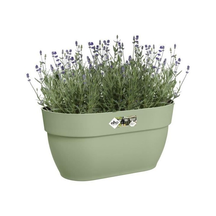 ELHO Balconniere Vibia Campana Easy Hanger Medium - L 24.1 x W 36 x H 26.5 cm - Vert Pistache - Avec réserve d'eau ELHO Balconniere Vibia Campana Easy Hanger Medium - L 24.1 x W 36 x H 26.5 cm - Vert Pistache - Avec réserve d'eau