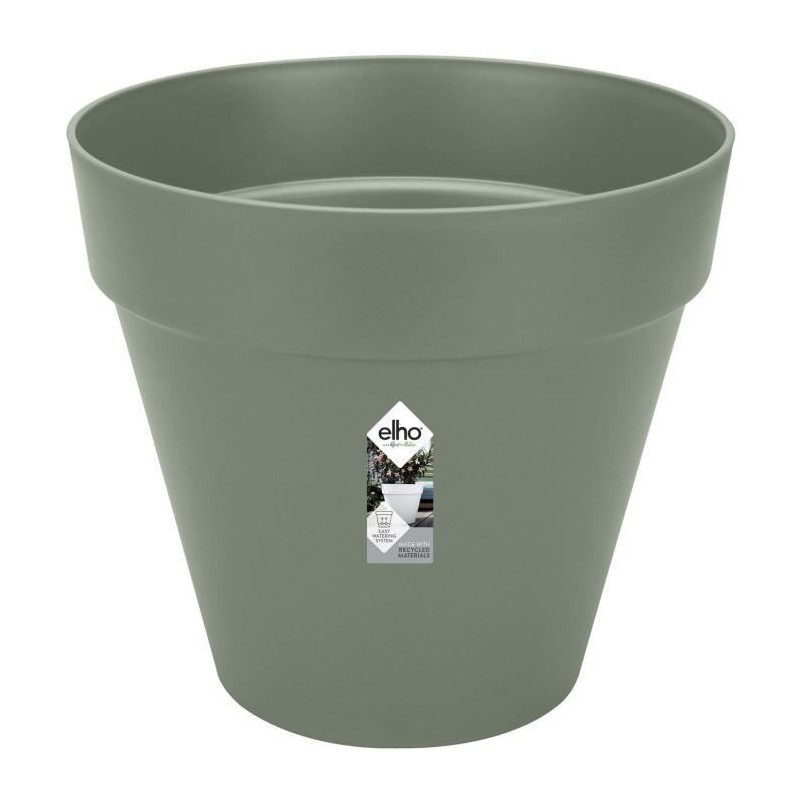 ELHO Pot de fleurs Rond LOFT URBAN - Plastique - Percé - Réservoir - ELHO Pot de fleurs Rond LOFT URBAN - Plastique - Percé - Réservoir -