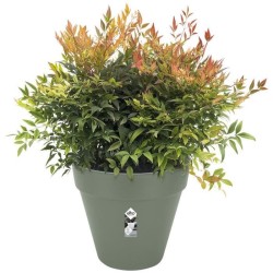 ELHO Pot de fleurs Rond LOFT URBAN - Plastique - Percé - Réservoir -