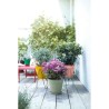 ELHO Pot de fleurs Rond LOFT URBAN - Plastique - Percé - Réservoir -