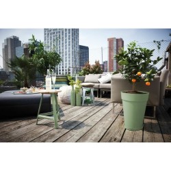 ELHO Pot de fleurs Loft Urban rond Haut - Ø 34 x H 45 cm - Extérieur