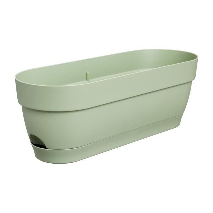ELHO Balconniere ovale Vibia Campana - Plastique - Réservoir - 50 x 18,2 H 17 cm - Vert