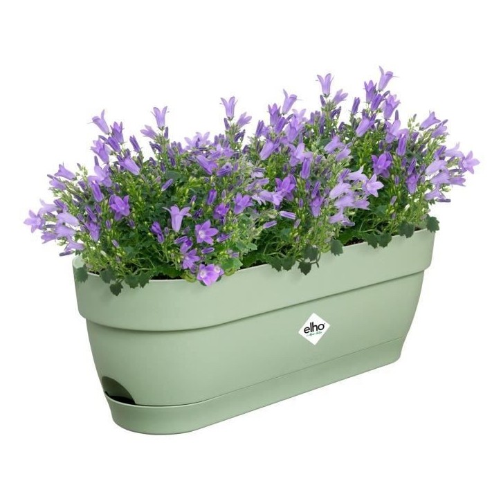 ELHO Balconniere ovale Vibia Campana - Plastique - Réservoir - 50 x 18,2 H 17 cm - Vert