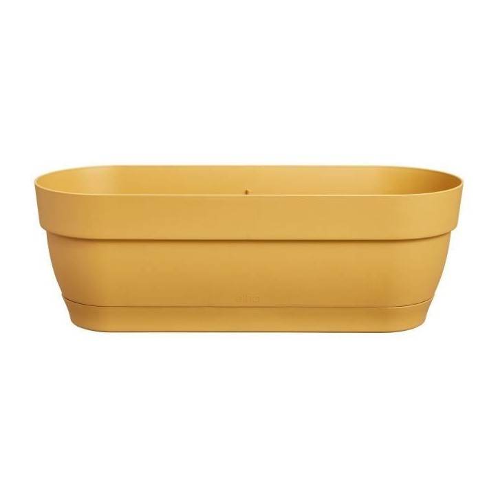 ELHO Balconniere ovale Vibia Campana - Plastique - Réservoir - 50 x 18,2 H 17 cm - Jaune Miel ELHO Balconniere ovale Vibia Campana - Plastique - Réservoir - 50 x 18,2 H 17 cm - Jaune Miel