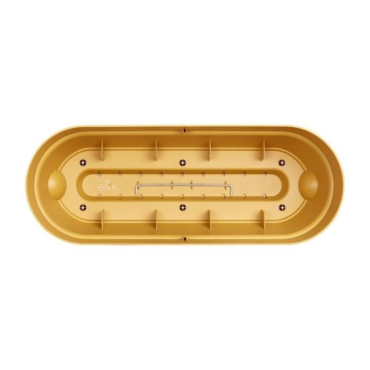 ELHO Balconniere ovale Vibia Campana - Plastique - Réservoir - 50 x 18,2 H 17 cm - Jaune Miel ELHO Balconniere ovale Vibia Campana - Plastique - Réservoir - 50 x 18,2 H 17 cm - Jaune Miel