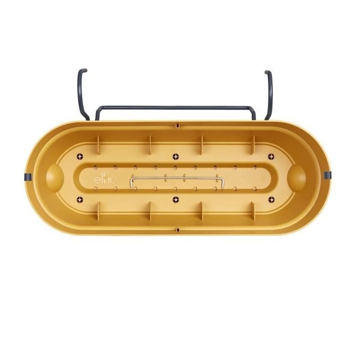 ELHO Balconniere ovale Vibia Campana Allin1 - Plastique - Réservoir - 50,4 x 26 x H17,7cm - Jaune Miel ELHO Balconniere ovale Vibia Campana Allin1 - Plastique - Réservoir - 50,4 x 26 x H17,7cm - Jaune Miel