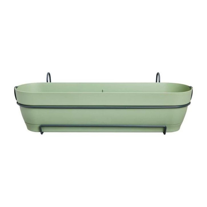 Elho Balconniere Vibia Campana Allin1 70 - L 70 x W 26 x H 17 cm - Balcon - 100% recyclé - Vert