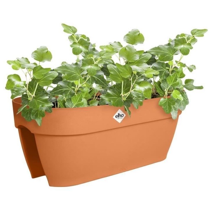 ELHO Balconniere Vibia Campana Flower Bridge 60 - Marron - L 26 x W 59 x H 22 cm - Balcon/Extérieur - 100% recyclé ELHO Balconniere Vibia Campana Flower Bridge 60 - Marron - L 26 x W 59 x H 22 cm - Balcon/Extérieur - 100% recyclé