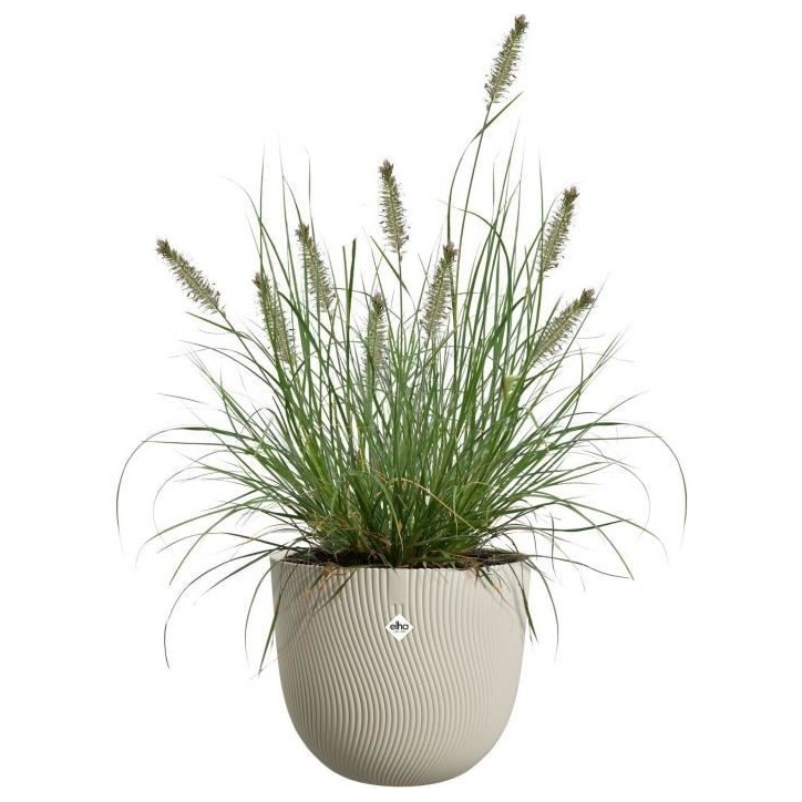 ELHO Pot de fleurs Sereh Rond 30 - Beige - Ø 29.5 x H 25 cm - 100% recyclé ELHO Pot de fleurs Sereh Rond 30 - Beige - Ø 29.5 x H 25 cm - 100% recyclé